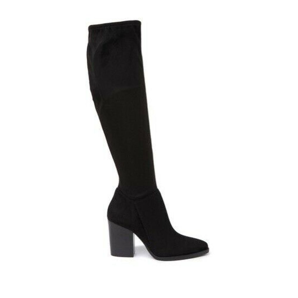 NEW Marc Fisher Anata Microsuede Boots Black
